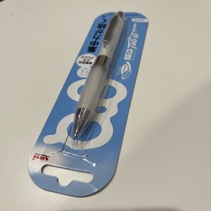 white uni a-gel shaka shaker mechanical pencil (0.5mm)